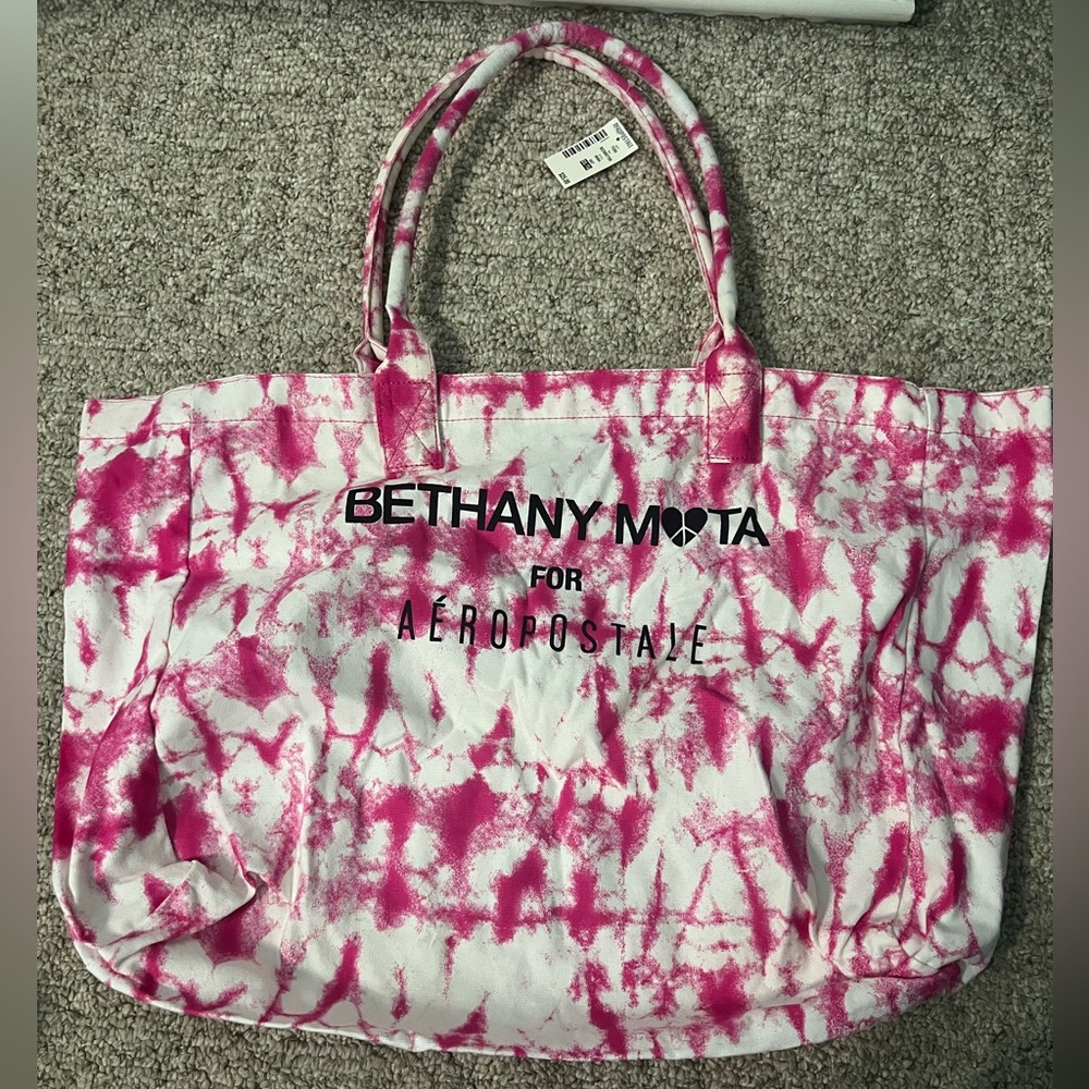 Bethany Mota Pink Tie-Dye Tote Bag